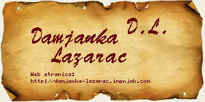 Damjanka Lazarac vizit kartica